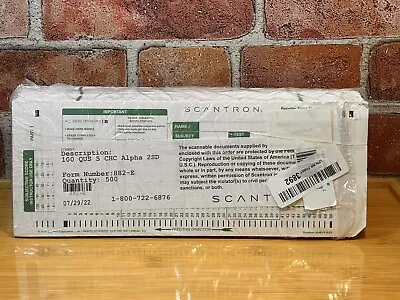 Buy 500 Lot NEW Sealed Authentic Scantron PD-100 882-E Sheets • 32.99$
