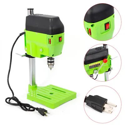Buy Mini Electric Tabletop Bench Drill Press Stand Top Wood Metal Drilling Machine • 77$