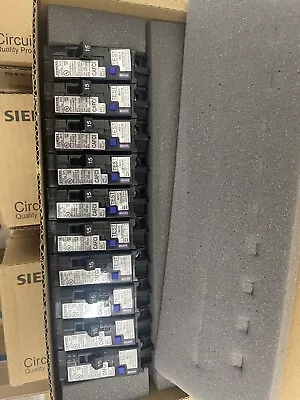 Buy Box Of 10 Each Siemens QA115AFCN 15A 1-Pole Plug-On Neutral Circuit Breaker • 300$