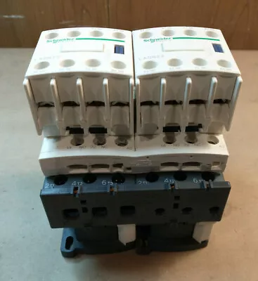 Buy 2 Schneider Electric LADN22 Aux Contact Block W/ LC1D18 120V Contactor  LAD4RCU  • 29.99$