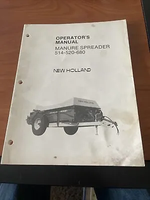 Buy New Holland 514 520 680 Manure Spreader Operator’s Manual • 15$