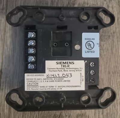 Buy Siemens Tri-r Intel Interface W/ Relay 500-896224 Fire Alarm • 99$