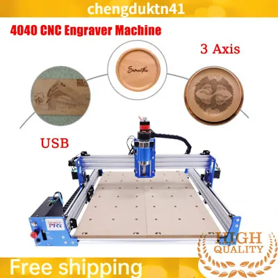 Buy 3 Axis 4040 Wood Carving Milling Machine Cnc Router Engraver Engraving Cutting • 384.75$