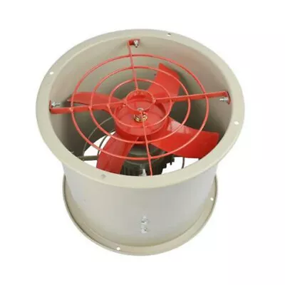 Buy USED!Pipe Spray Booth Paint Fumes Exhaust Fan Explosion-proof Axial Fan Cylinder • 72.48$
