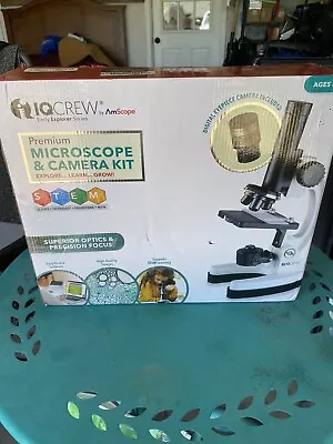 Buy IQCREW Amscope 120X-1200X Kid's 85+ Piece Microscope Kit + Camera + Software • 40$