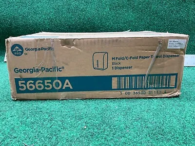 Buy Georgia Pacific 56650A M Fold/C-Fold Paper Towel Dispenser Black • 39.98$