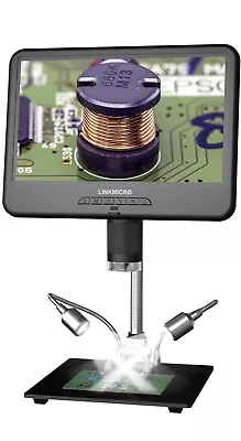Buy LINKMICRO LM210 10.1'' LCD Digital Microscope Soldering PCB Electronics Camera • 84$