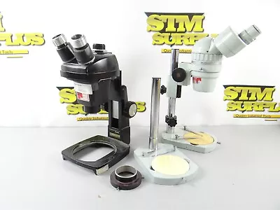 Buy Two Stereo Zoom Microscopes Titan & Mmcbain + Stand **read Description** • 9.95$