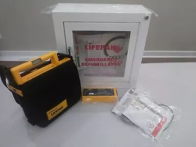 Buy Physio Control Lifepak 500 In New Wall Cabinet,new Battery, New Pads, *warranty* • 950$