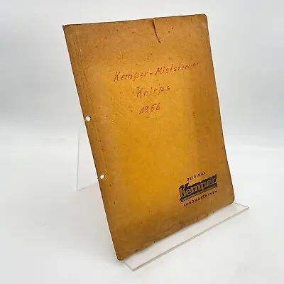 Buy Kemper / Manure Spreader Universal / Spare Parts List / Operating Instructions • 23.33$