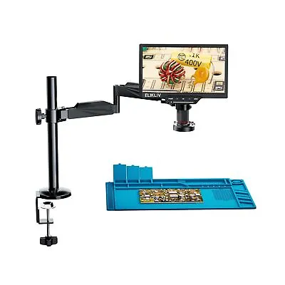 Buy Digital Soldering Microscope With Flex Arm, Elikliv EDM202 Flex 10.1  HDMI Mi... • 418.48$