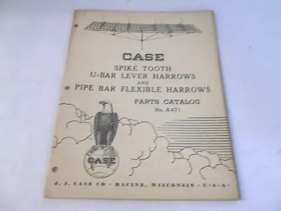 Buy Case Spike Tooth U-Bar Lever Harrow & Pipe Bar Flexible Harrow Part Catalog A471 • 15$