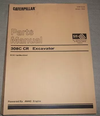 Buy Cat Caterpillar 308c Cr Excavator Parts Manual Book S/n Kcx00001-up Sebp3539 • 119.99$