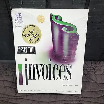 Buy Essential Software Invoices VTG 90s Windows 3.1 MS-DOS 5.25in 3.5in Floppy Disks • 19.99$