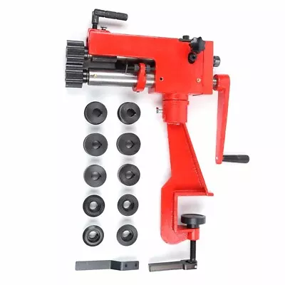 Buy 7'' Sheet Metal Bead Roller Bending Bender Rolling Machine 6Die RM-08 Red Device • 211.47$