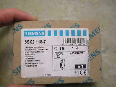 Buy Siemens 5SX2 118-7 C15 1P Circuit Breaker [4*ZZ-24.25] • 20$