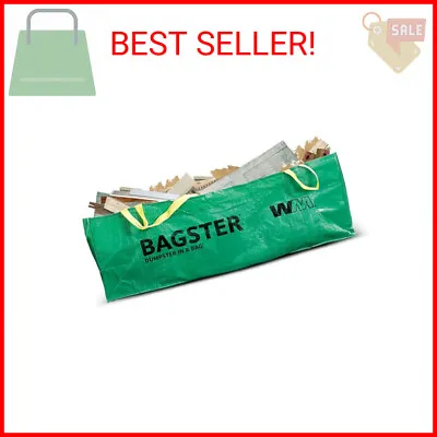 Buy BAGSTER 3CUYD Dumpster In A Bag Holds Up To 3,300 Lb, Green • 46.03$