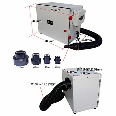 Buy Industrial Dust Collector Woodworking Vacuum Cleaner Tool Workshop Dust Removal • 647.49$
