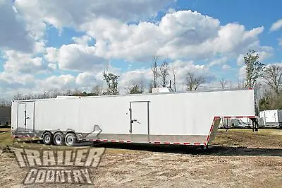 Buy New 2023 8.5x48 8.5 X 48 Enclosed Gooseneck Cargo Car Hauler Toy Trailer Loaded • 30,495$