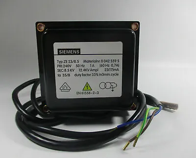 Buy SIEMENS ZE23/8.5 Ignition TransFormer New One Free Shipping  /S • 233.85$