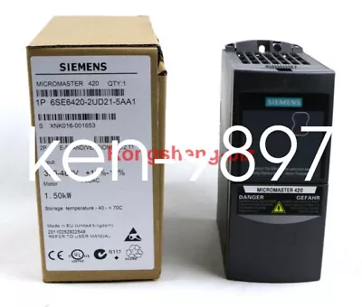 Buy 1PCS NEW Siemens MicroMaster 420 6SE6420-2UD21-5AA1 Drive #RS8 FEDEX/DHL • 431$