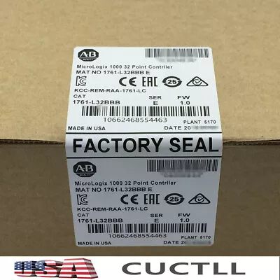 Buy New Sealed  1761-L32BBB SER E Micrologix 1000 Controller 1761L32BBB • 249$