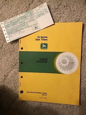 Buy John Deere Des Moines Works - PC-477 - 15 Series Disk Tillers - Parts Catalog • 9.49$