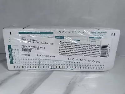 Buy 500 Official SCANTRON Brand 882-E Answer Sheet 500 Sheet Pack New Sealed • 45$