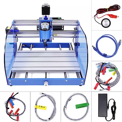 Buy 3018pro 3 Axis XYZ CNC Router Engraving Machine Kit Wood MDF Drilling + Motor775 • 166.48$