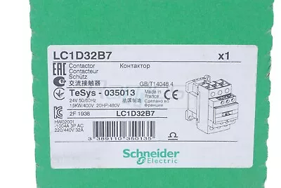 Buy LC1D32B7 Contactor 3 Pin Contacts 3 Na Telemecanique SCHNEIDER ELECTRIC • 95.93$