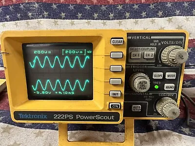 Buy Tektronix 222PS Power Scout Oscilloscope With Probes, Adapter, Case And Manual • 650$