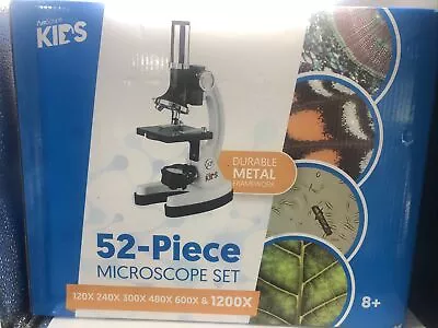 Buy AMSCOPE 52-Piece Kids Science Kit W Starter 120X-1200X Microscope • 25$