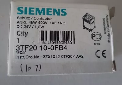 Buy Siemens 3TF2010-0FB4 24VDC • 145$
