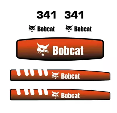 Buy Bobcat 341 Decal Sticker Kit, Aftermarket Repro Decals For 341, UV Laminated! • 160$