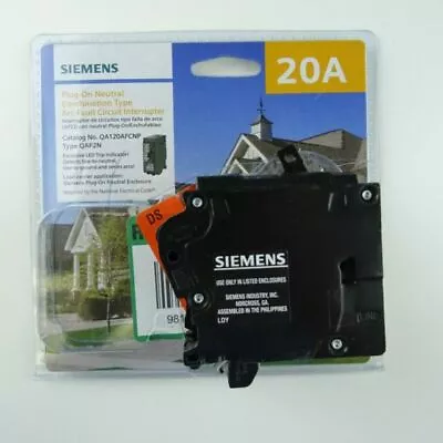 Buy OPEN BOX Siemens 20A AFCI Plug On Neutral Circuit Combination Type QA120AFCNP • 31.49$