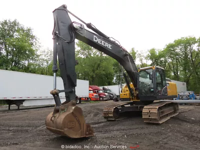 Buy 2018 John Deere 210G LC Excavator Trackhoe Auxiliary Hydraulics AC Heat Bidadoo • 87,650$