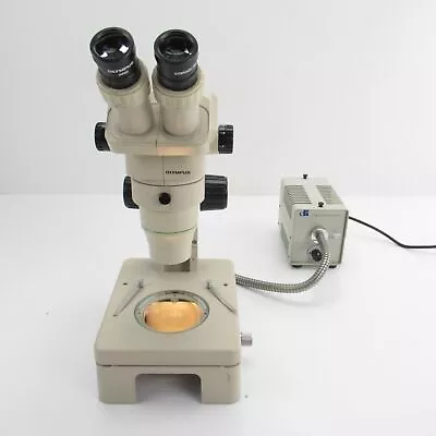 Buy Olympus Sz11 18x - 110x Stereo Zoom Microscope W/ Light Base & Light Source • 659.95$