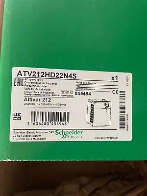 Buy Schneider Electric ATV212HD22N4S Variable Frequency Drive 30HP 380/480V 50/60HZ  • 700$