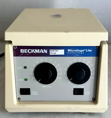 Buy Beckman Microfuge Lite Centrifuge 365606 With F1802 Rotor T0142 • 140$