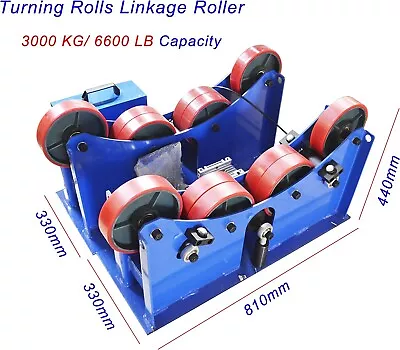 Buy 3 Ton Turning Rolls Linkage Roller Welding Positioner Tank Turning Roll Load110V • 1,830$