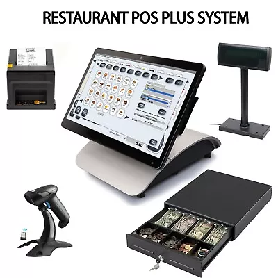 Buy Restaurant POS Touch System CPU INTEL 370gb SSD 12gb + CRMSoftware Point Of Sale • 790$