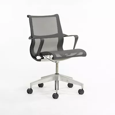 Buy 2018 Herman Miller Studio 7.5 Graphite Frame + Mesh Setu Desk Chair 6x Available • 395$