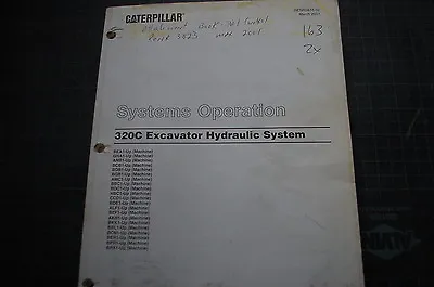 Buy CATERPILLAR 320C Excavator Trackhoe System Operation Service Manual Repair Shop • 45$