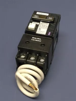 Buy Siemens QF250A 50A 120/240V 10kA 50/60Hz Plug-In GFCI Miniature Circuit Breaker • 89.95$