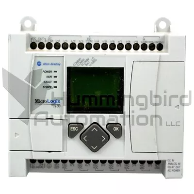 Buy Allen Bradley 1763-L16BWA /B MicroLogix 1100 Logic Controller FW9 PLC TESTED • 544.47$