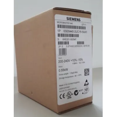 Buy New Siemens 6SE6420-2UC15-5AA1 6SE6 420-2UC15-5AA1 MICROMASTER420 Without Filter • 331.99$