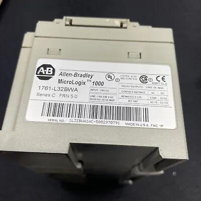 Buy Allen-Bradley MicroLogix 1000 Controller 1761-L32BWA Ser. C FRN:5.0 Input:24VDC • 409.80$