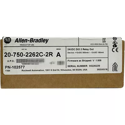 Buy Allen-Bradley 20-750-2262C-2R PowerFlex 750 24V DC IO Option Module • 198.42$