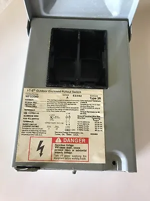 Buy Used Siemens Wfs2060 Disconnect Switch Box For Type 3r *free Shipping*  • 39.99$
