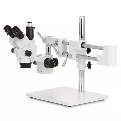 Buy AmScope 3.5X-45X Simul-Focal Stereo Lockable Zoom Microscope Dual Arm Boom Stand • 521.99$